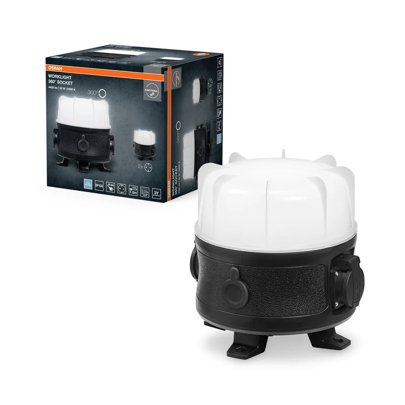 OSRAM WORKLIGHT VALUE 360° Luz de trabajo multitoma 30W, 3700lm, 6500K