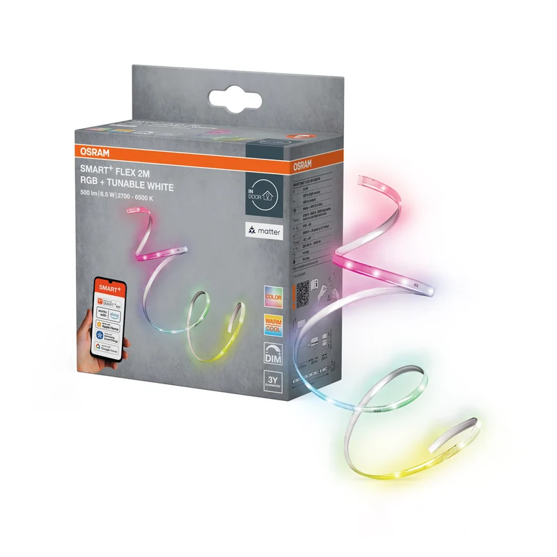 Tira LED OSRAM Matter SMART+ FLEX 2M RGB blanco ajustable