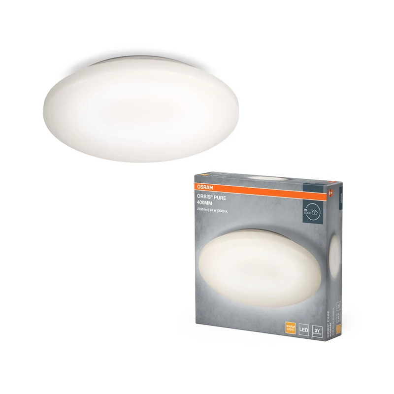 Lámpara de techo OSRAM ORBIS® Pure 400 mm 24 W, 1800 lm, 3000 K, blanco cálido