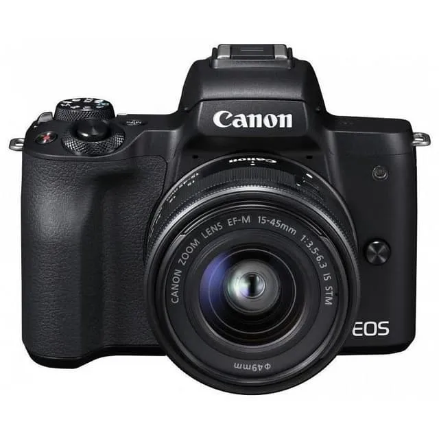 EOS M50 - Black + Canon EOS M50 + Canon Zoom Lens EF-M 15-45mm f/3.5-6.3 IS STM f/3.5-6.3