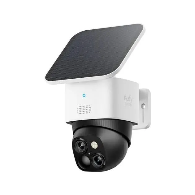 Cámara WiFi Eufy SoloCam S340 con PTZ y doble lente + energía solar