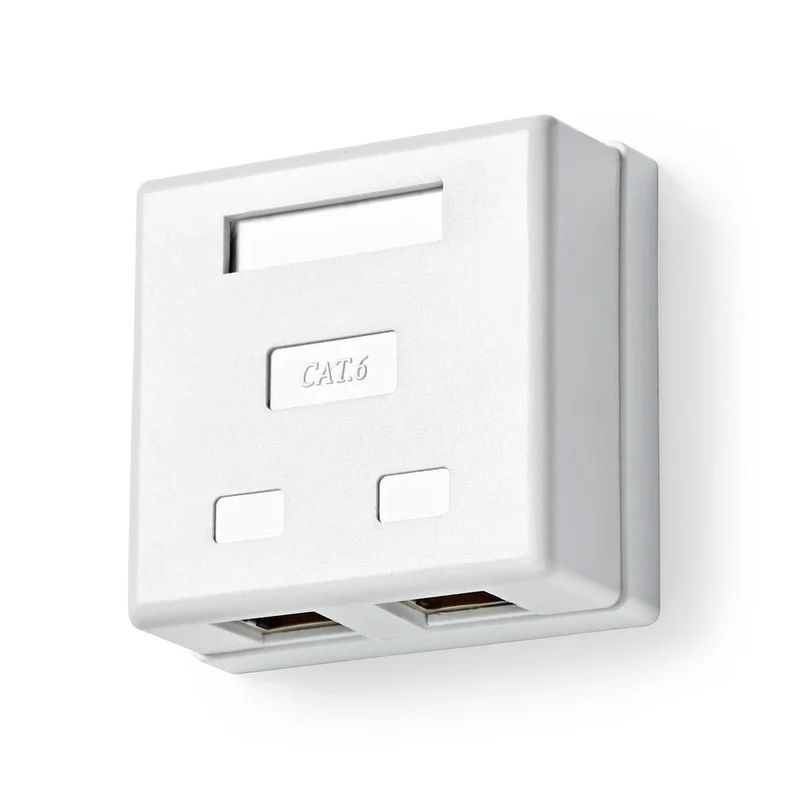 Caja de pared de red Nedis para montaje en superficie, blanca