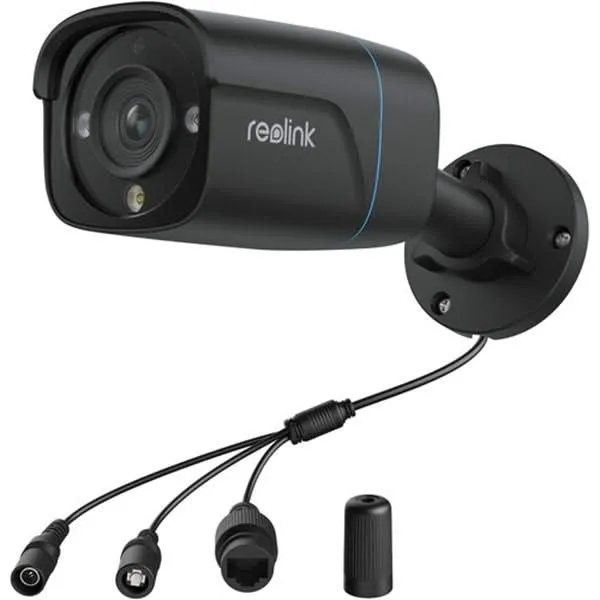 Reolink P330 Negro, cámara IP PoE de 8 MP y 4K con detección de personas y vehículos