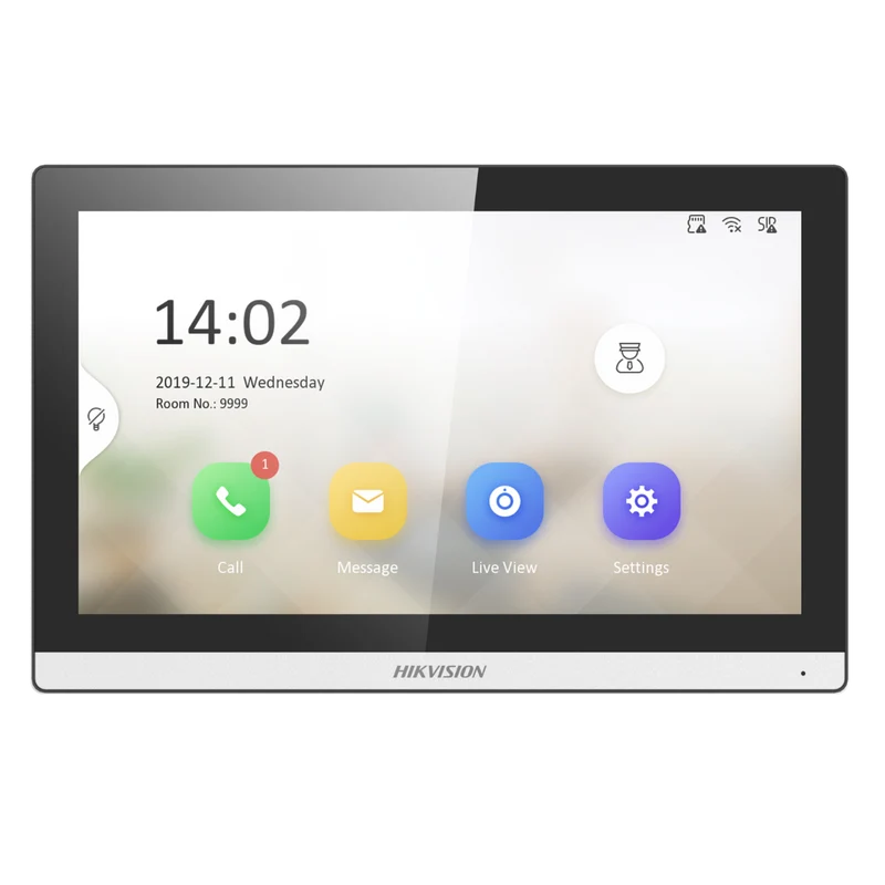 Hikvision DS-KH6350-WTE1 Pantalla interior TFT de 7", Full HD, WiFi/PoE