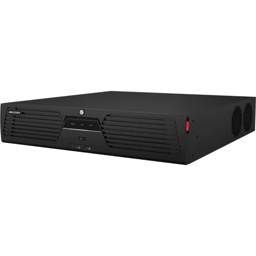 Hikvision DS-9632NI-M8, 2 puertos LAN, sin PoE, RAID, sin almacenamiento, compatible con 32 cámaras IP