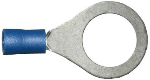Terminales de crimpado de anillo azul de 13 mm / Paquete de 100