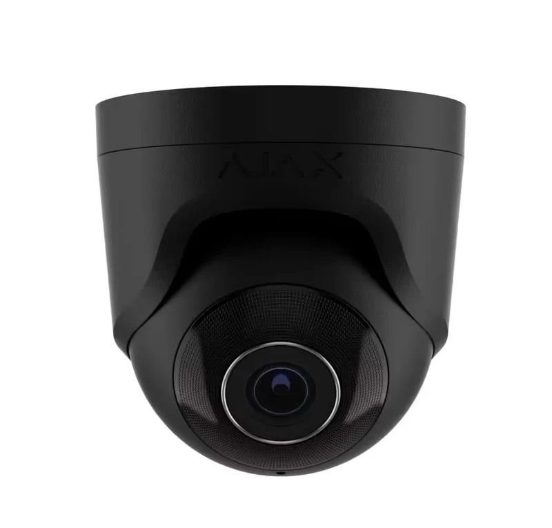 Cámara de seguridad IP Ajax Systems TurretCam negra de 8 Mp y 4K