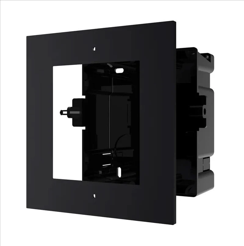 Hikvision DS-KD-ACF1, marco empotrable negro de 1 módulo