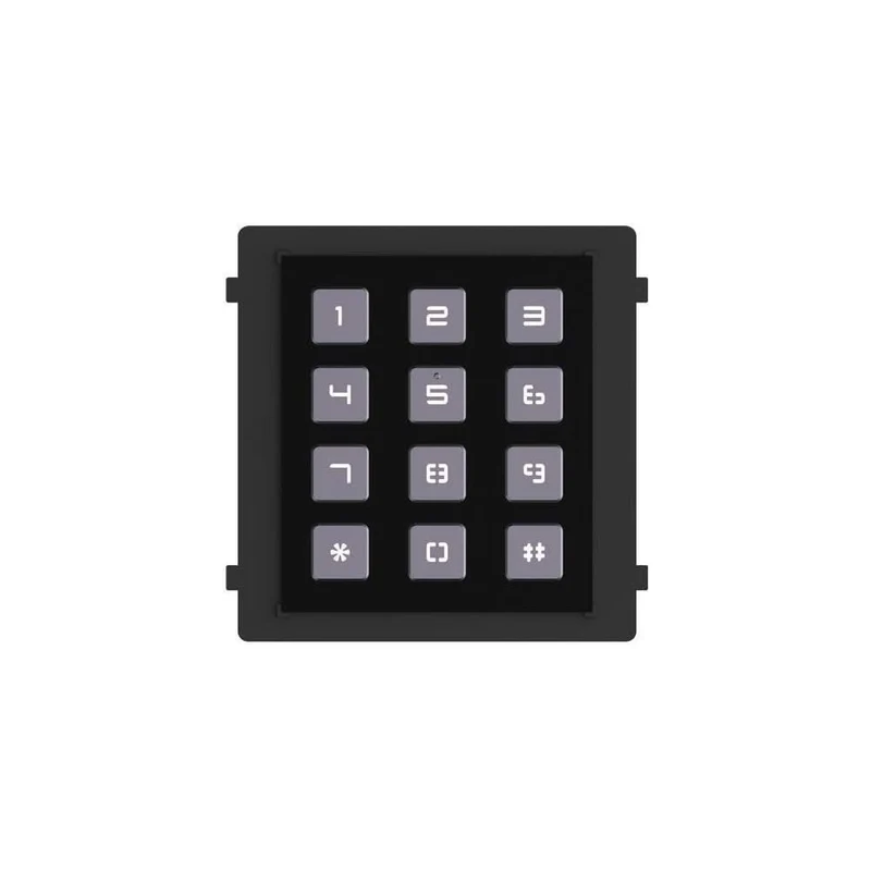 Panel de control Hikvision DS-KD-KP, negro