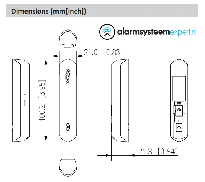 Módulo de entrada inalámbrico Dahua Airshield DHI-ARM310-W2(868)