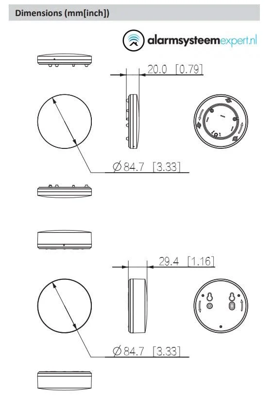 Detector inalámbrico de fugas de agua Dahua Airshield DHI-ARD912-W2(868)
