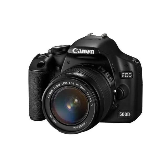 Canon EOS 500D SLR - Black + Canon Zoom Lens EF-S 18-55mm f/3.5-5.6 IS