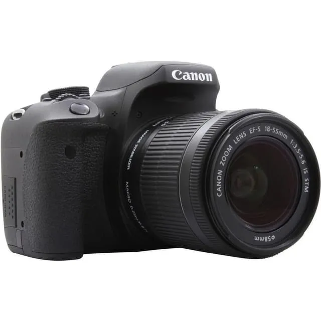 EOS 750D SLR - Black + Canon Zoom Lens EF-S 18-55mm f/3.5-5.6 IS STM f/3.5-5.6 IS STM