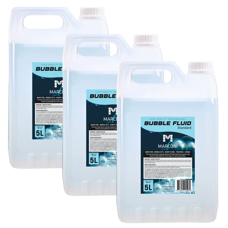 3 x 5L Líquido para burbujas