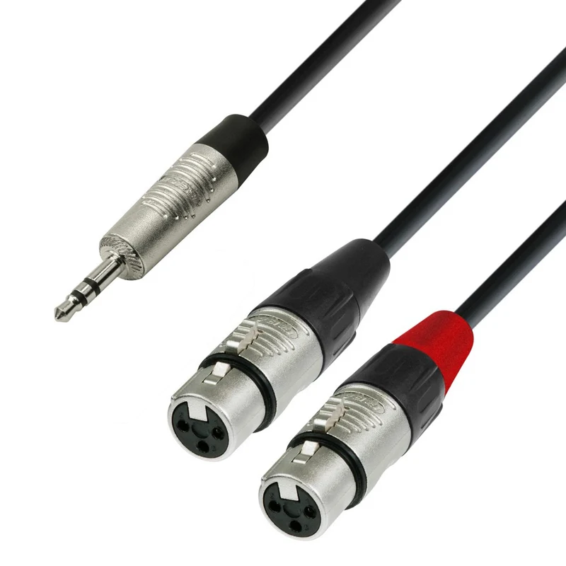 Cable adaptador MiniJack a XLR hembra (6m)