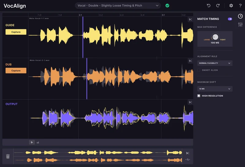 VocAlign Standard Actualización cruzada