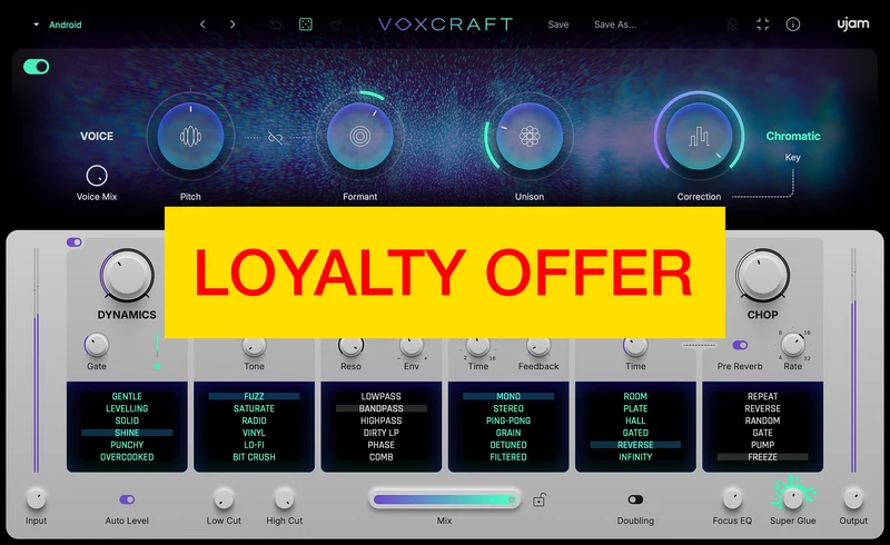 Oferta de fidelidad UJAM VOXCRAFT