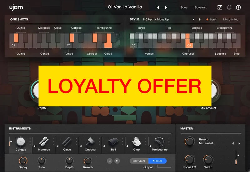 UJAM Groovemate LATIGO Oferta de fidelidad