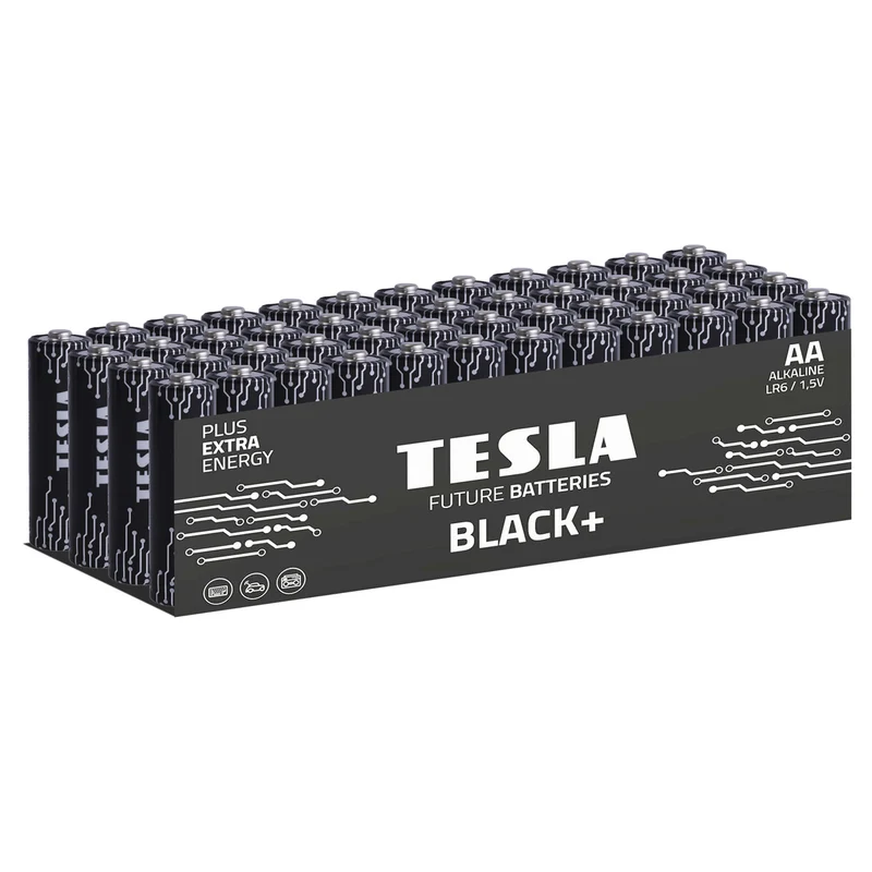Tesla Black+ AA Baterías (48 uds)
