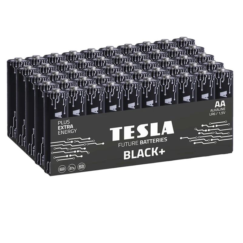 Tesla Black+ AA Baterías (50 uds)