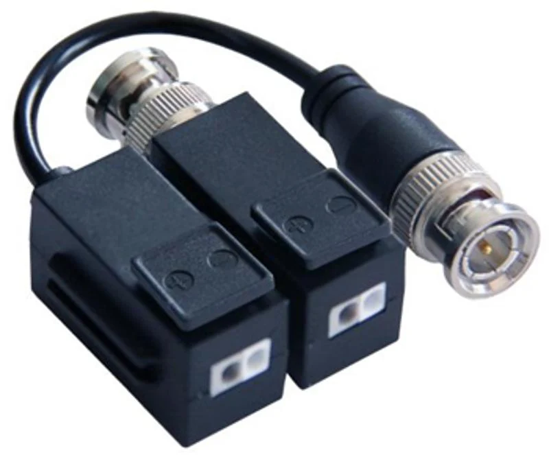 Cable Hikvision - Kit de Transceptor (Balluns) Turbohd - Hasta 8 MP (4K) - 100% Cobre - Soporta HD-TVI - DS-1H18S/E(C)