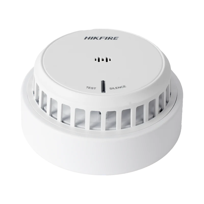 Detector de Humo Hikvision - Autónomo - No Requiere Panel - Botón para Silenciar - Alarma de 85 dB - HF-S2E