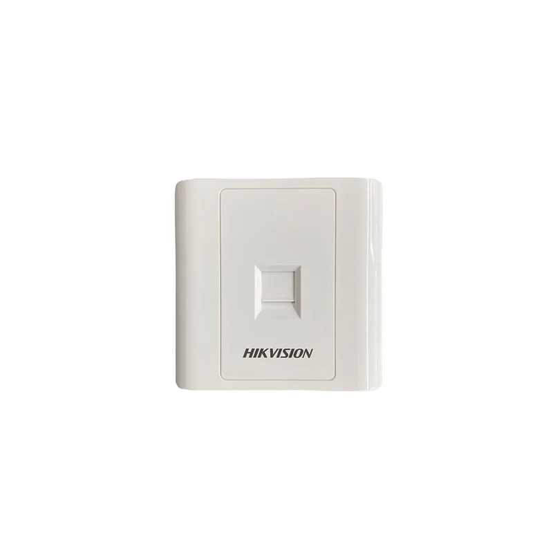 Faceplate Hikvision - Placa Pared (Face Plate - 1 Puerto - Color Blanco - Caja con 20 Piezas - DS1FPA1