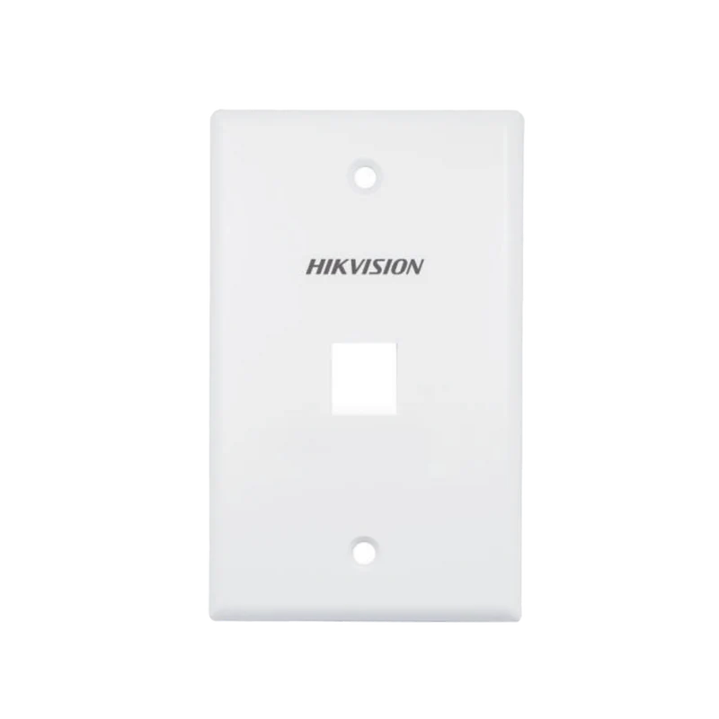 Faceplate Hikvision - Placa Pared (Face Plate - 1 Puerto - Color Blanco - Caja con 20 Piezas - DS-1FPA1-A