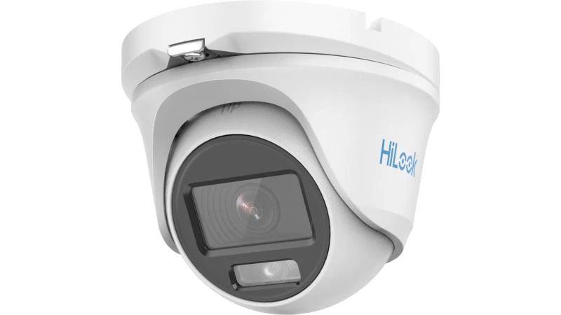 Cámara Turret HiLook by Hikvision - Turbohd 1080p - Imagen a color 24 - Metal - Lente 2.8 mm - THC-T129-M