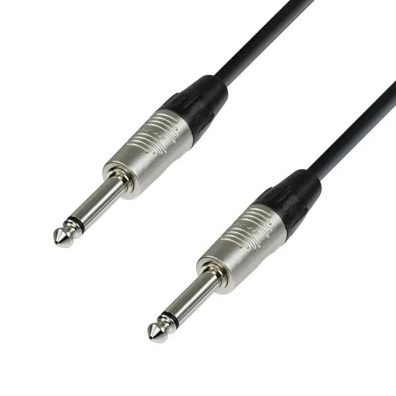 Adam Hall Cables 4 Star Serie - Cable de Instrumento REAN 6.3 mm Jack mono a 6.3 mm Jack mono 3 m