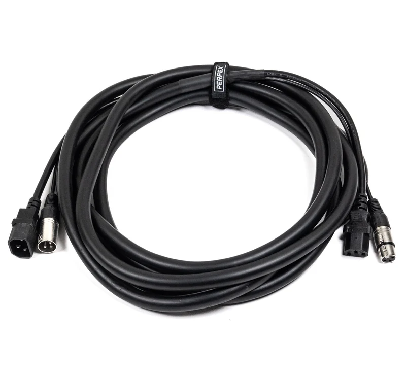 Perfex IEC & XLR Cables Múltiples (DMX, 5m)