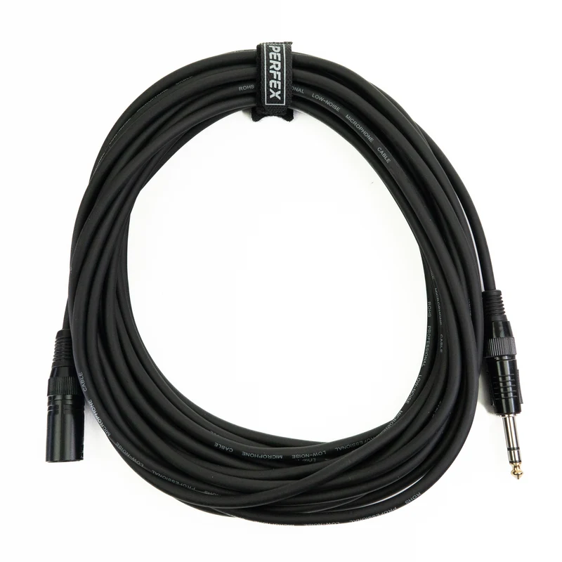 Perfex XLR Macho a Jack Balanceado (10m)