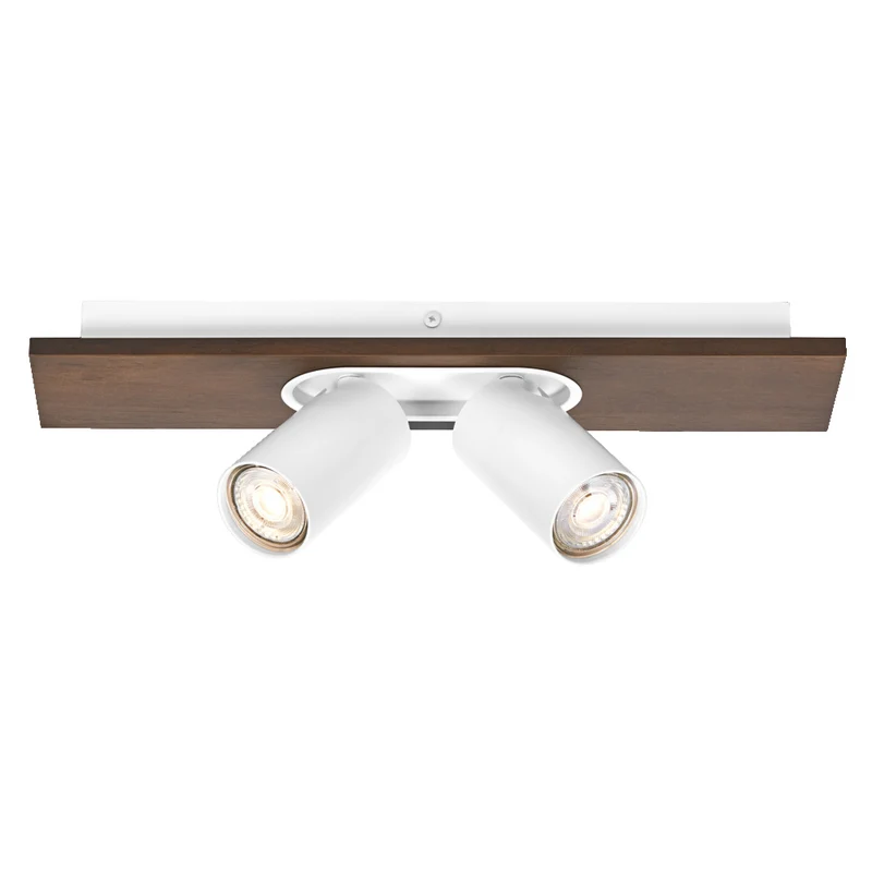 Lámpara de techo OSRAM DECOR SPOT MERCURY, 2 x 3,4 W, aspecto madera, blanco