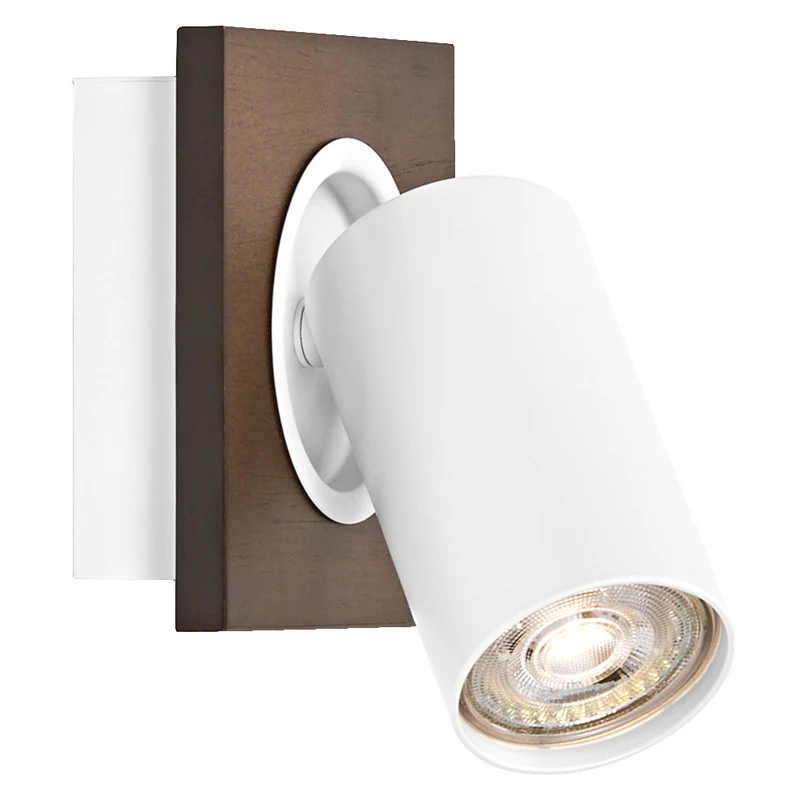Lámpara de techo/pared OSRAM DECOR SPOT MERCURY, 1 x 3,4 W, aspecto madera, blanco
