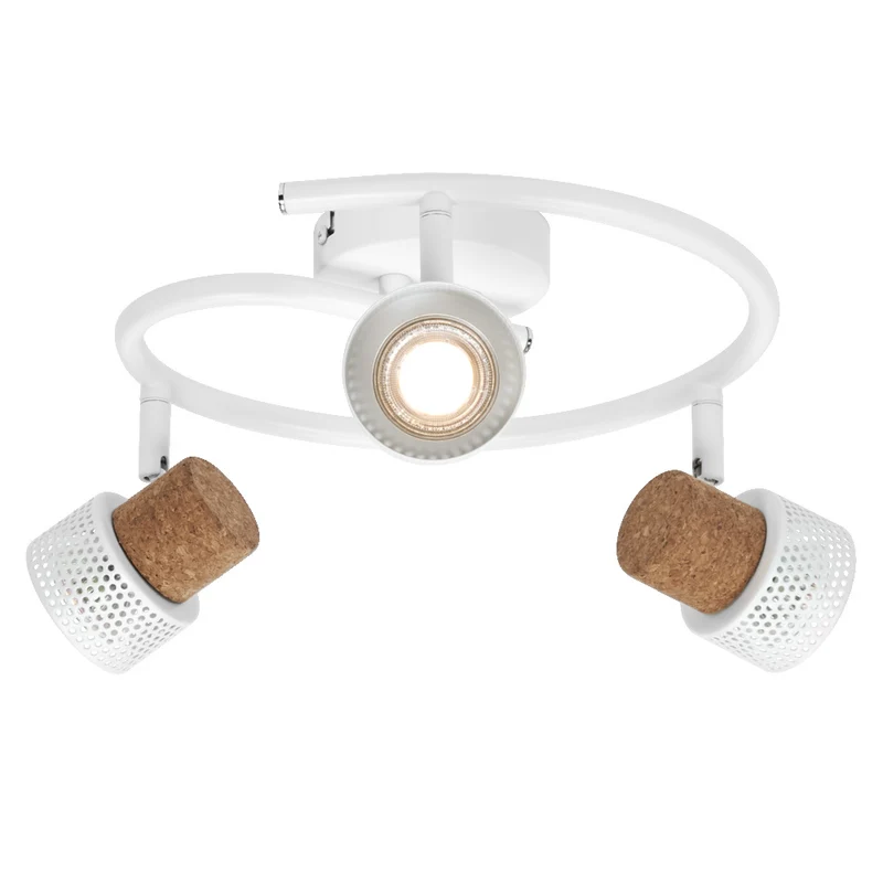 Lámpara de techo en espiral OSRAM DECOR SPOT CORK, 3 x 3,4 W, 690 lm, blanca