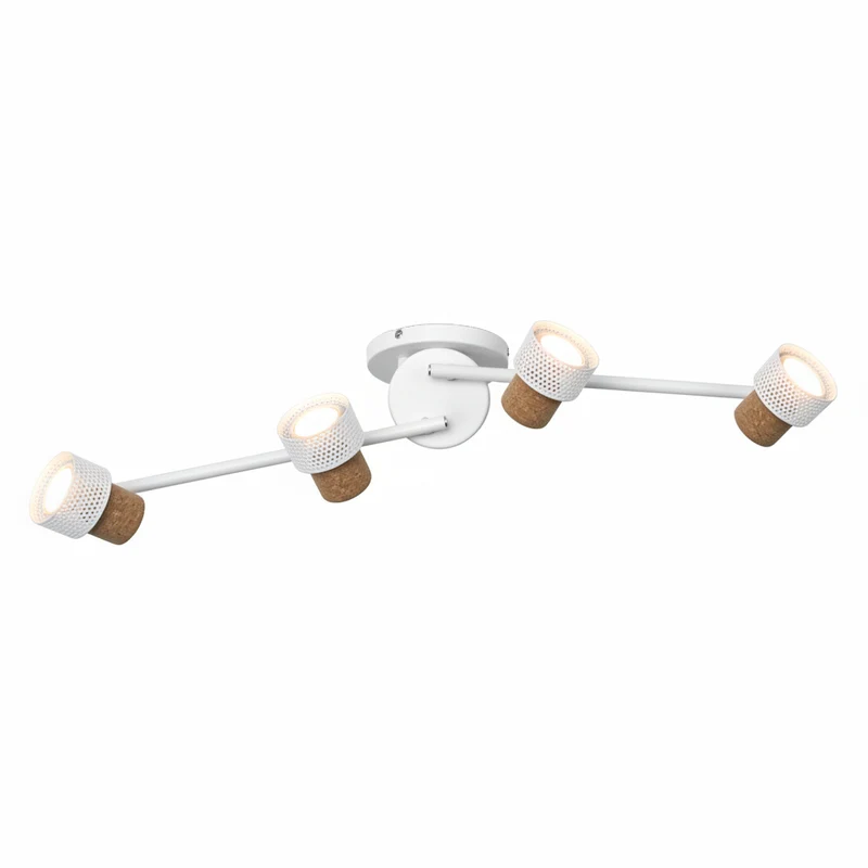 Lámpara de techo OSRAM DECOR SPOT CORK, 4 x 3,4 W, 920 lm, blanca