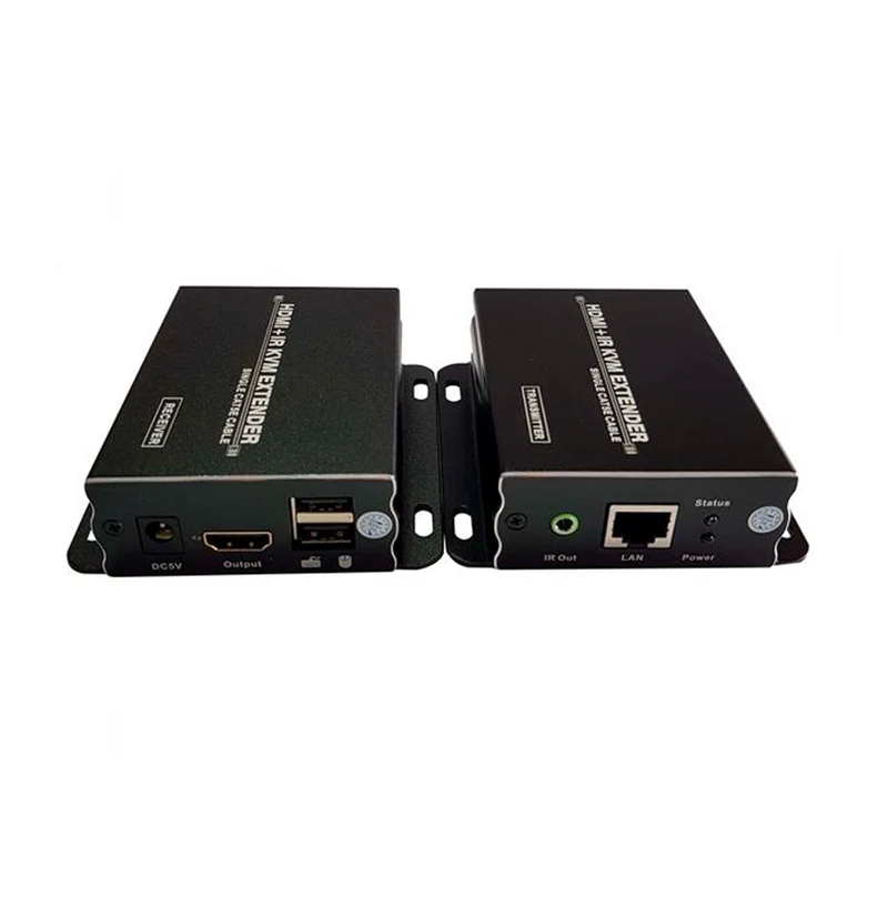 Extensor HDMI (120m) con 2 puertos USB (kvm +ir ) Marca: Dlux