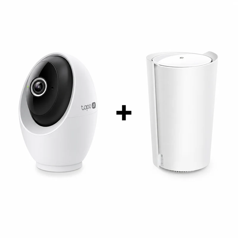 Tapo C260 360º 4K 8MP + Deco X3000-5G Wi-Fi 6 Mesh AX3000 - Bundle