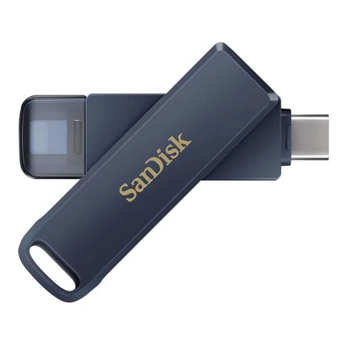Memoria USB Sandisk 128GB Phone Drive USB 3.2 (Gen 1) Type-C / Lightning Thumb Drive Azul