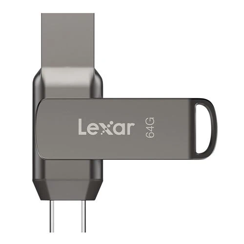 Memoria USB Lexar 64GB JumpDrive Dual Drive D400 USB 3.2 Gen 1 Flash Drive (USB-C / USB-A)