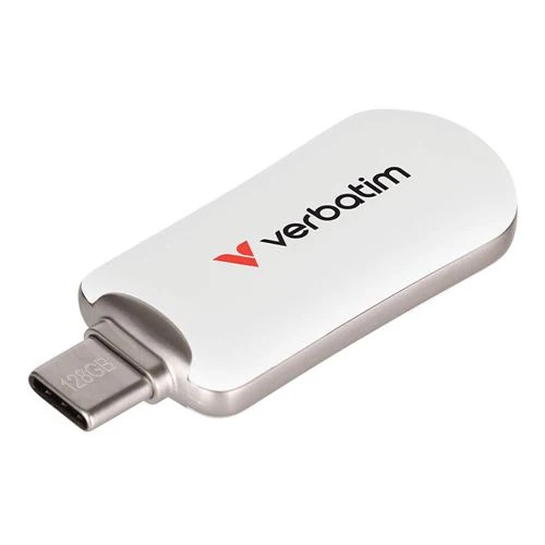 Memoria USB Verbatim 128GB Plectra USB-C Flash Drive Blanco