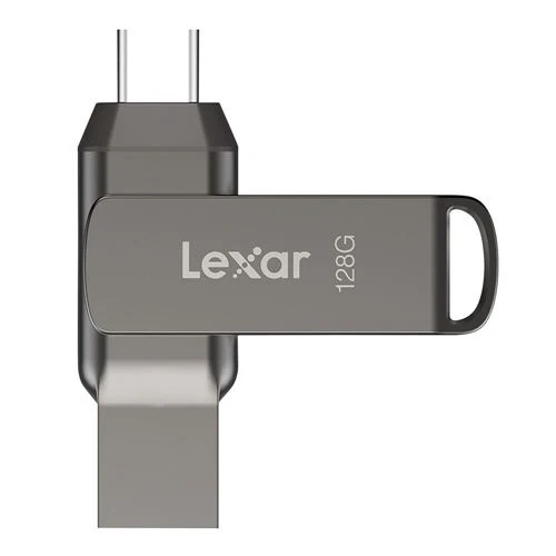 Memoria USB Lexar 128GB JumpDrive Dual Drive D400 USB 3.2 Gen 1 Flash Drive (USB-C / USB-A)