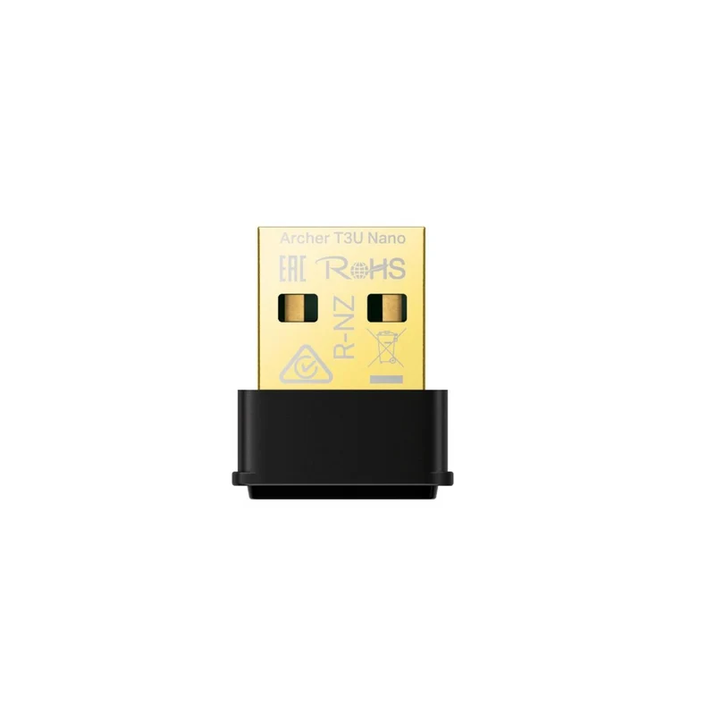 Adaptador USB inalámbrico 4.2 AC600 ARCHER T2UB NANO (US) Marca: TP-Link