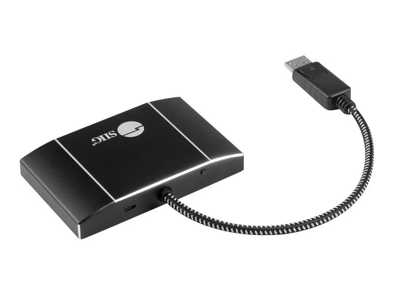 Conmutador AV SIIG 8K 1x3 DisplayPort 1.4 to DisplayPort MST Hub Splitter