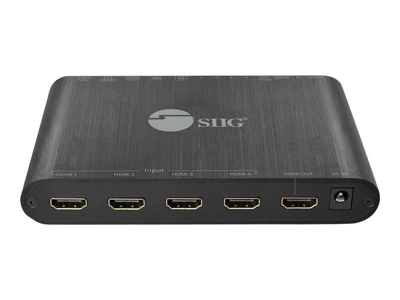 Conmutador AV SIIG 4x1 HDMI Seamless Quad-Split Multi-Viewer