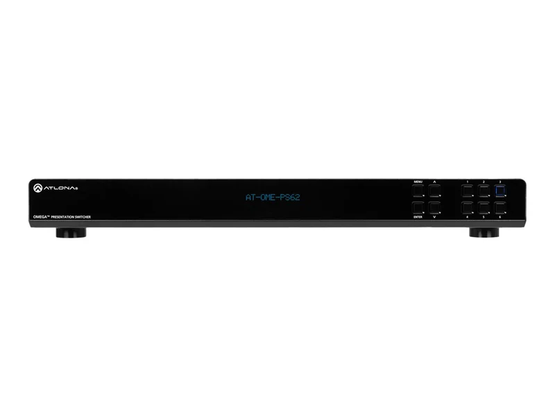 Conmutador AV Atlona Omega AT-OME-PS62 6x2 matrix switcher / scaler / audio embedder/disembedder / HDBaseT converter
