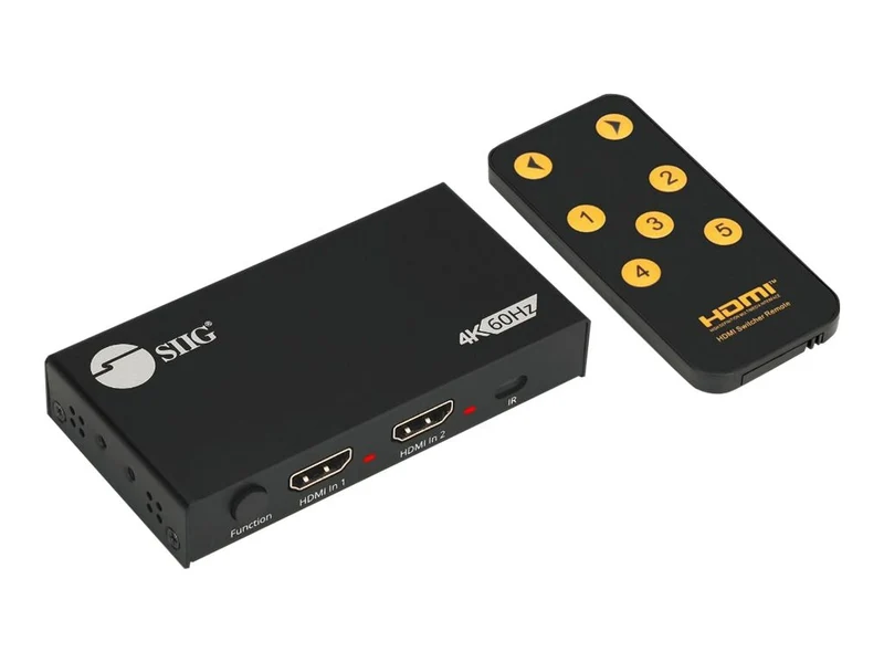 Conmutador AV SIIG 2 Port HDMI 4K HDR Splitter / Switcher