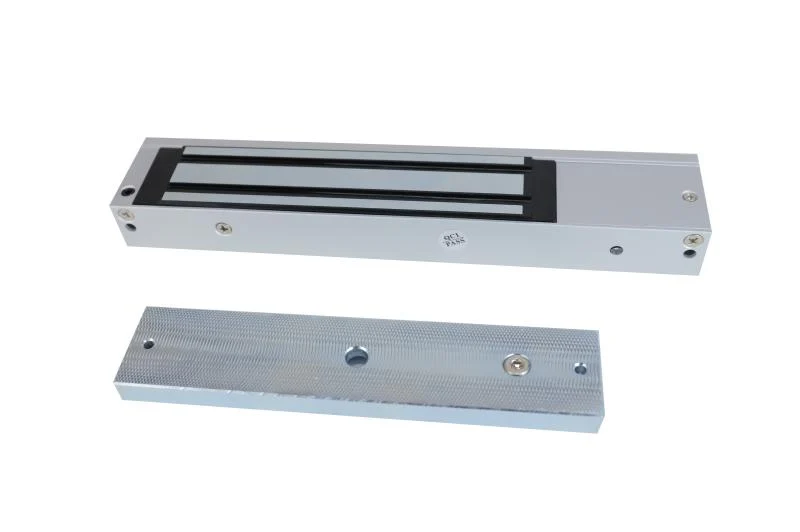 Chapa Magnética Hikvision - de 600 Lbs (272 Kg) - Montaje en Puerta Normal o de Vidrio - Certificado Ce - Uso en Interior - DS-K4H255S
