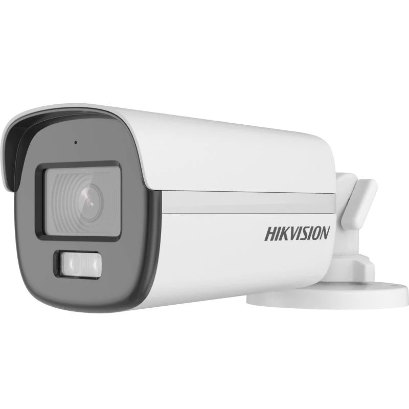 Cámara Bala Hikvision - Turbohd 2MP (1920 x 1080) - Lente 2.8 mm - Imagen a Color 24 - Luz Blanca 40m - DS-2CE12DF0T-LFS