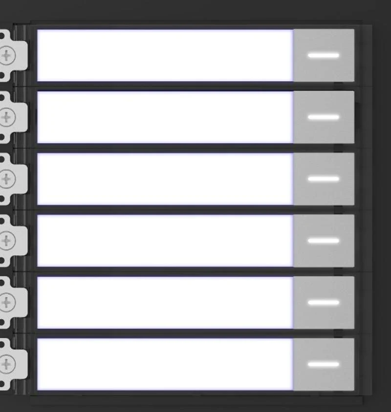 Videoportero Hikvision - Módulo de Botones Para Videoportero Modular - Llamada de un solo Toque - Soporta Hasta 6 Monitores Principales - DS-KD-KK